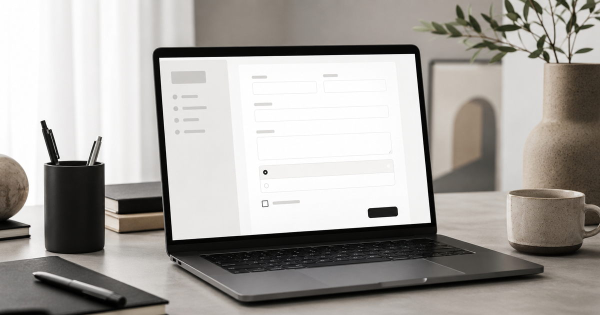 accessible form design for websites and diseno de formularios accesibles para webs shown as a clear accessible web form system