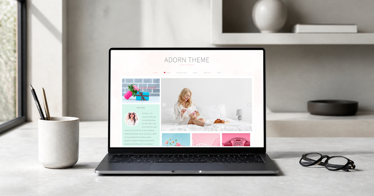 adorn theme wordpress theme layout and design preview
