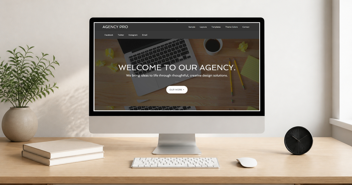 agency pro wordpress theme and responsive website template