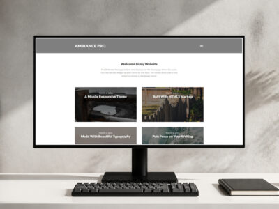ambiance pro wordpress theme and responsive website template