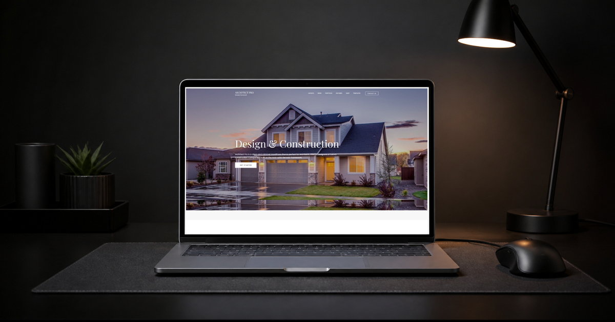 architect pro wordpress theme and responsive website template