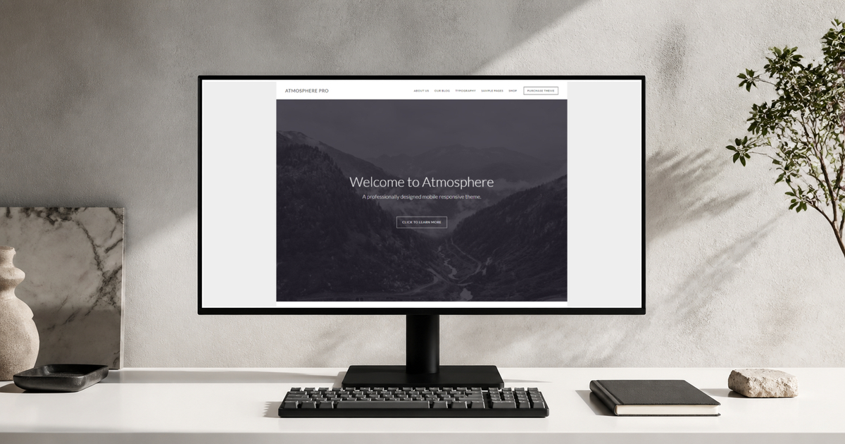 atmosphere pro wordpress theme layout and design preview