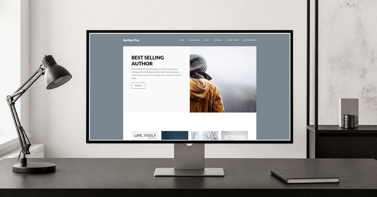 author pro wordpress theme and responsive website template