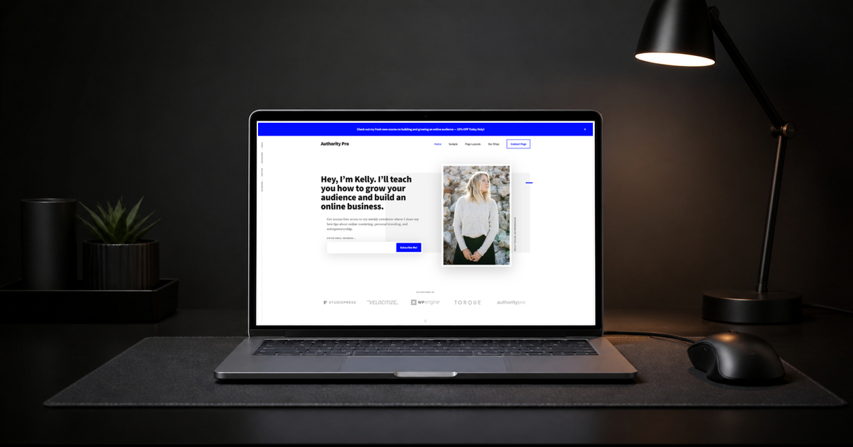 authority pro wordpress theme layout and design preview