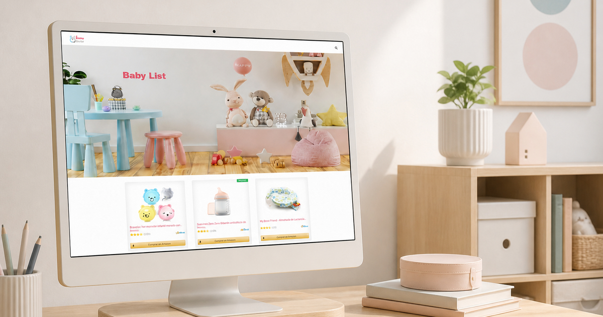 babywishlist baby affiliate website design and responsive product guide desktop