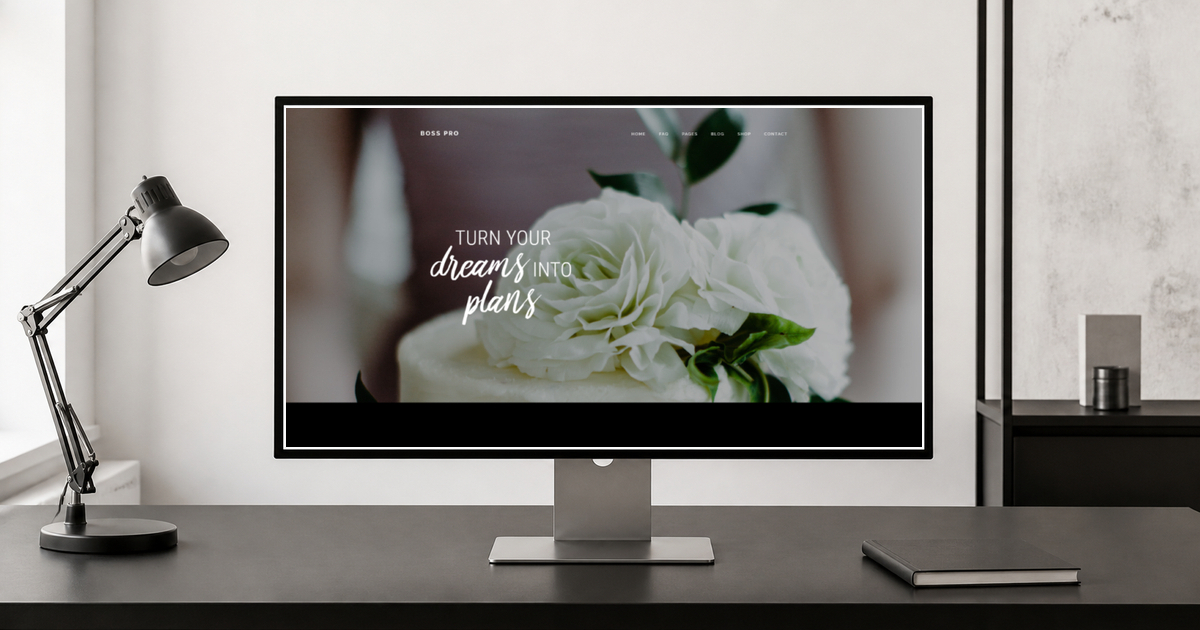 boss pro wordpress theme layout and design preview