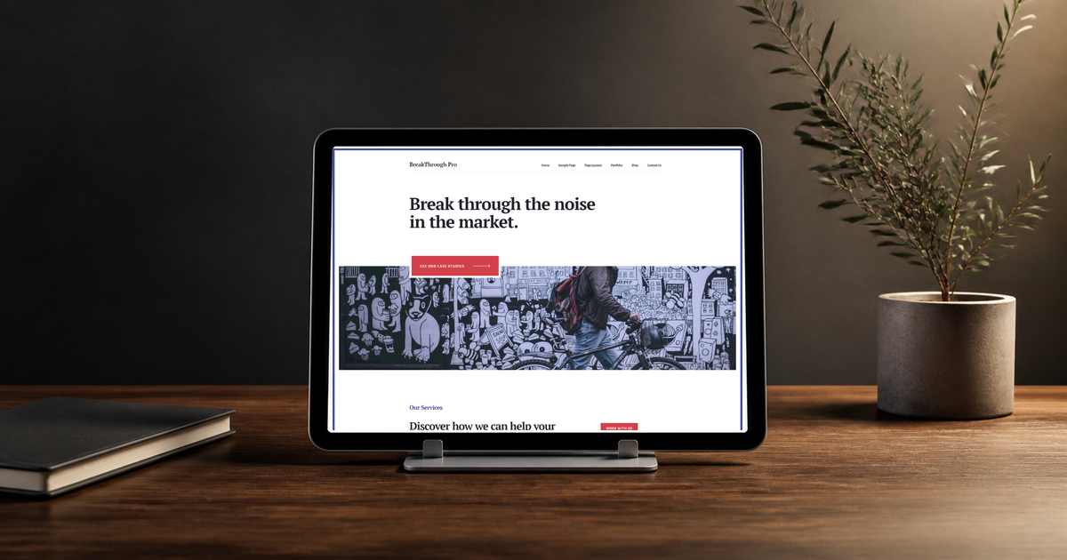 breakthrough pro wordpress theme and responsive website template