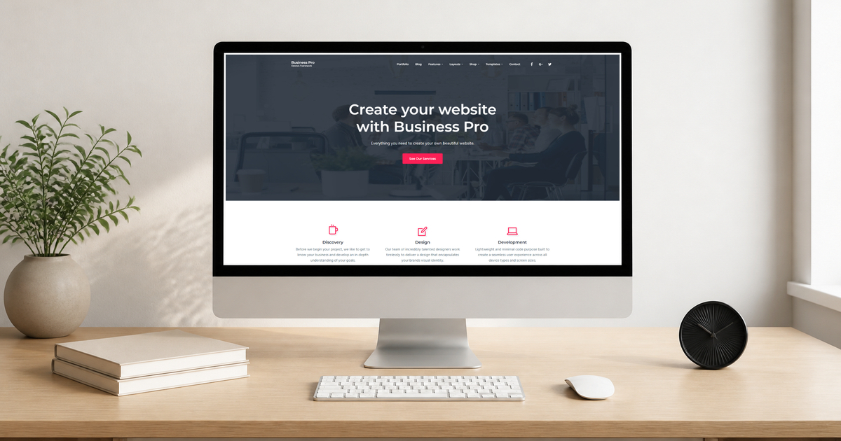 business pro wordpress theme layout and design preview