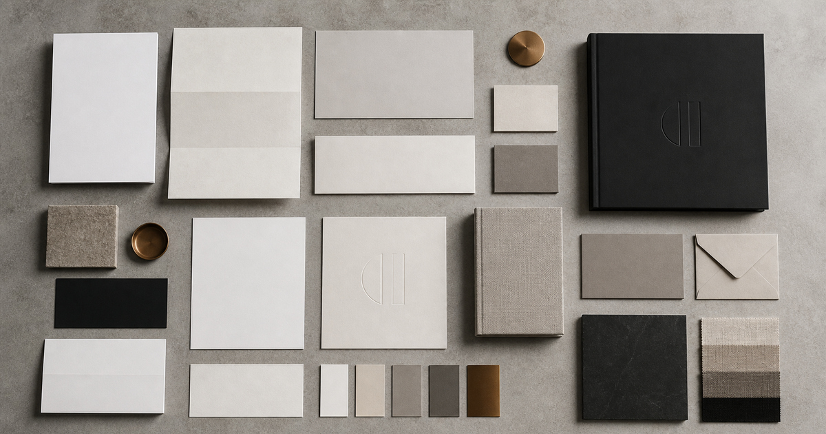 corporate brand identity design design process mockup