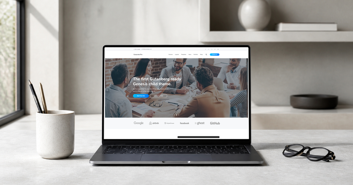 corporate pro wordpress theme and responsive website template