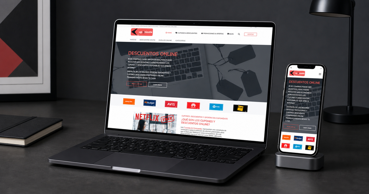 cuponizate coupon website design and online discount platform