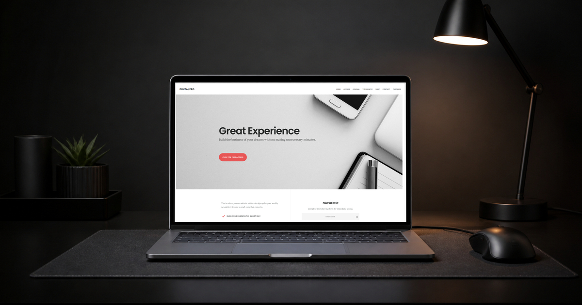 digital pro wordpress theme and responsive website template