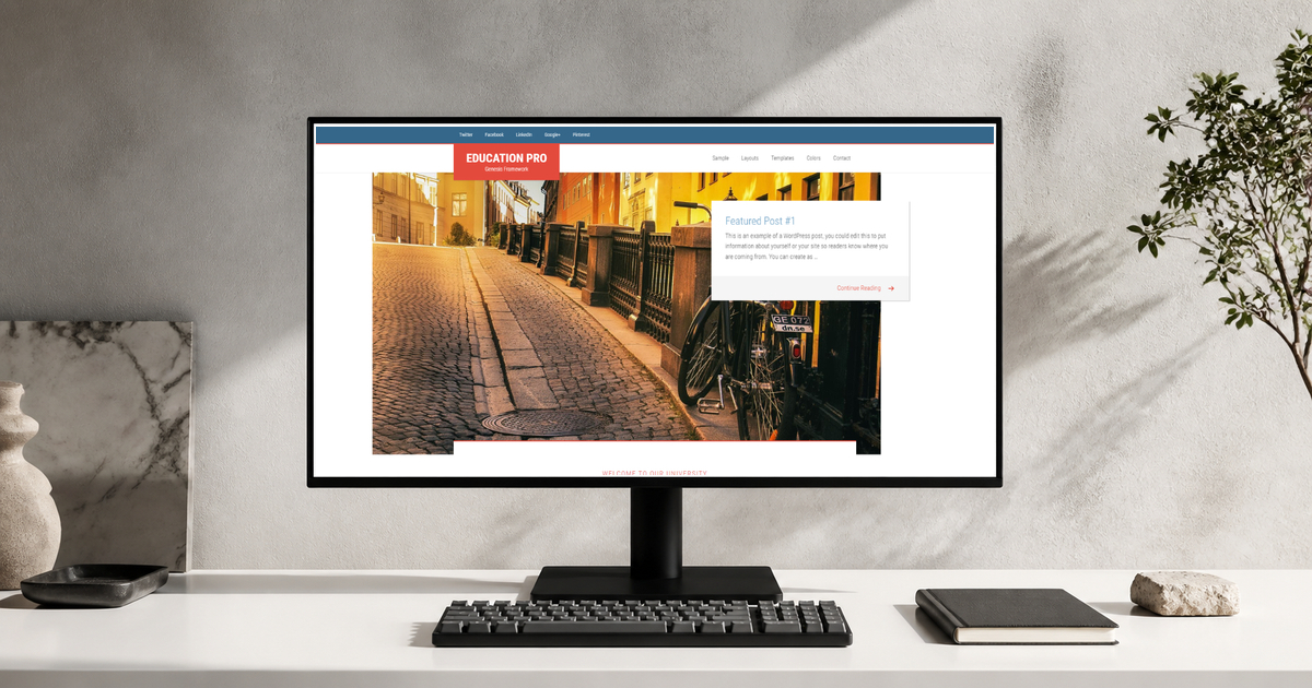 education pro wordpress theme layout and design preview