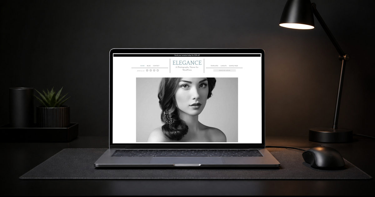 elegance pro wordpress theme layout and design preview