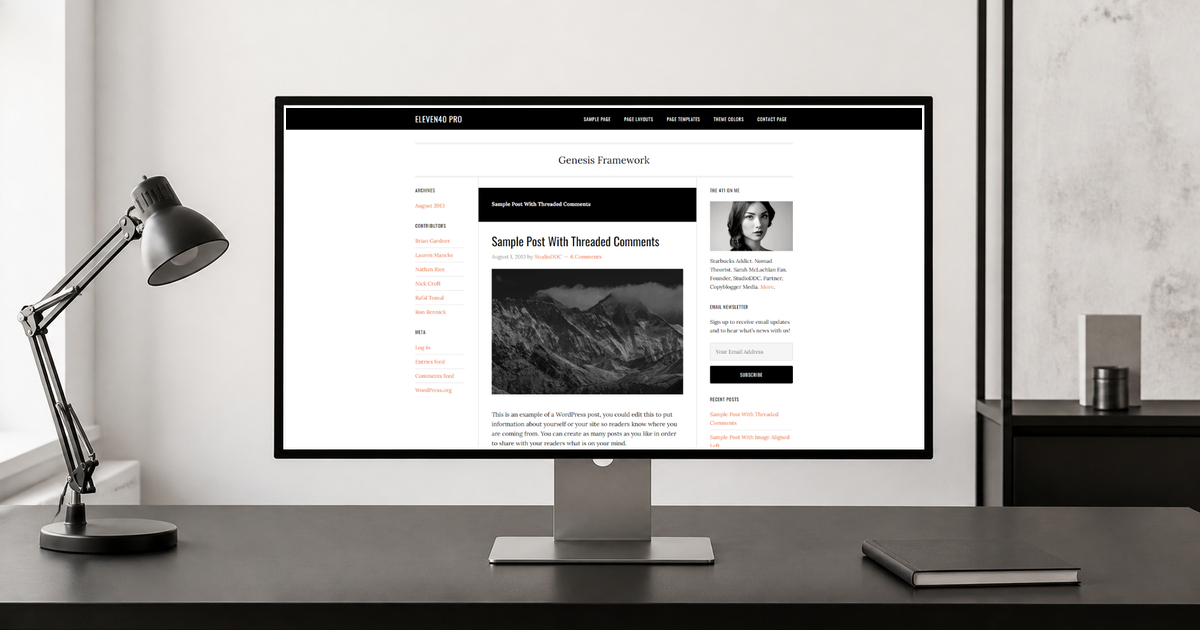eleven40 pro wordpress theme and responsive website template