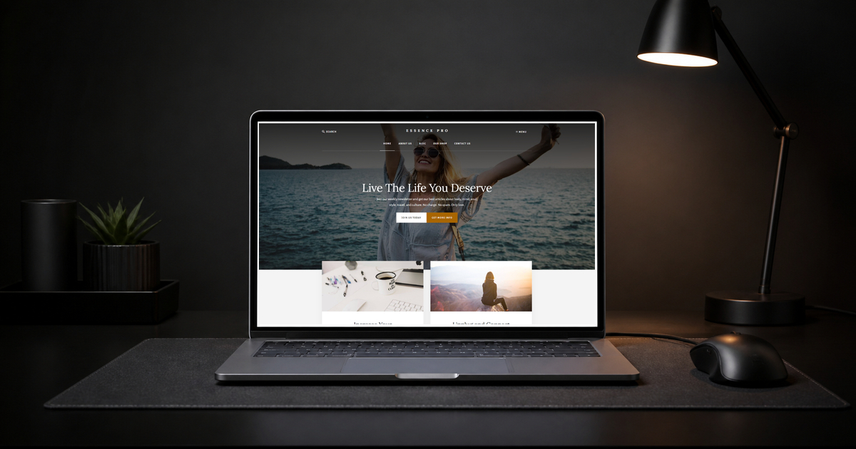 essence pro wordpress theme and responsive website template