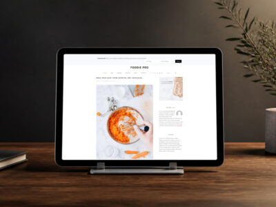 foodie pro wordpress theme and responsive website template