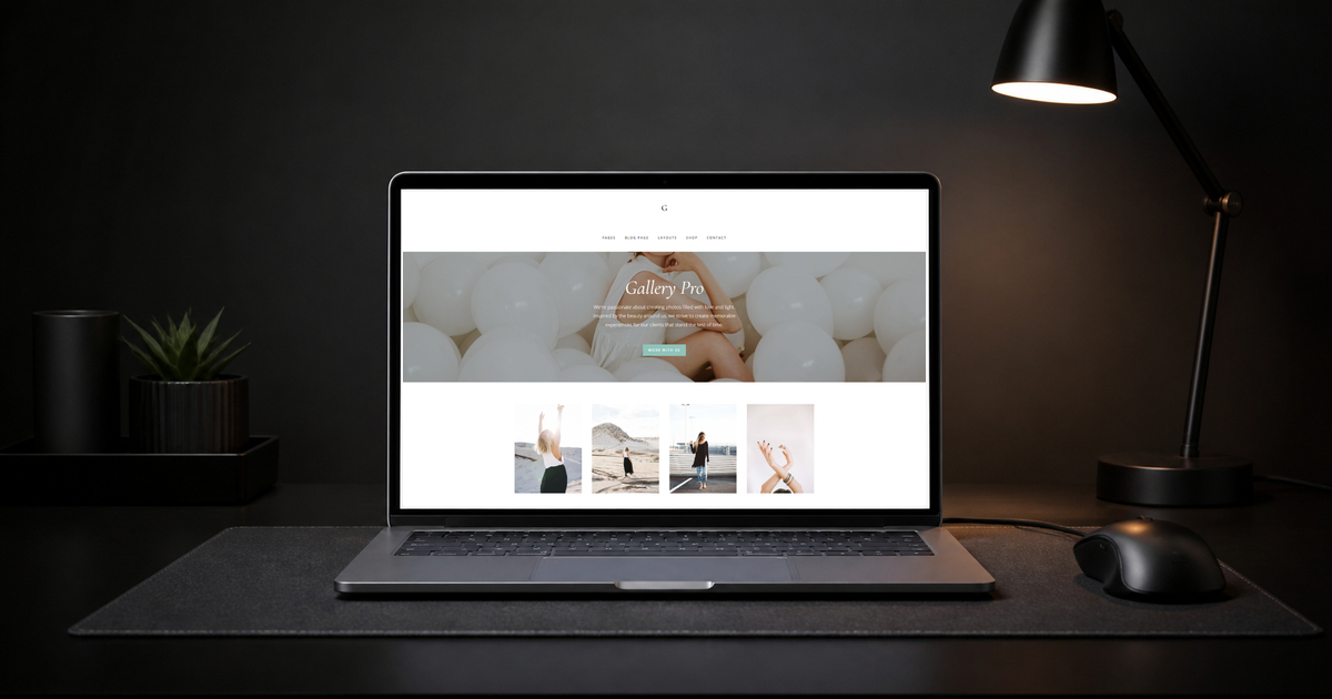 gallery pro wordpress theme layout and design preview
