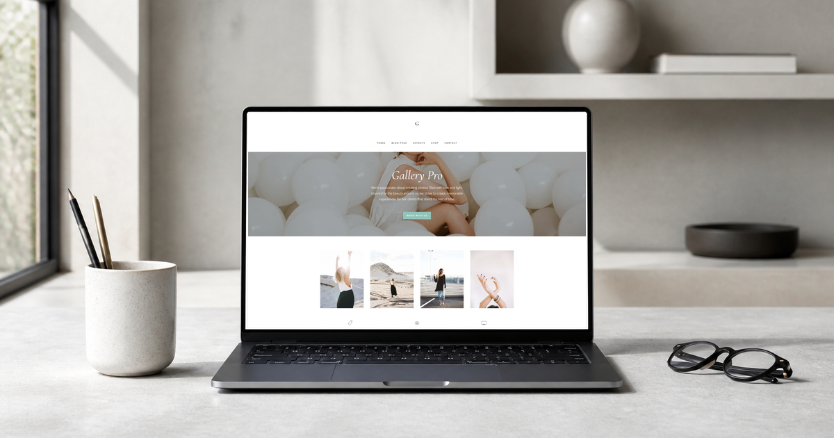 gallery pro wordpress theme and responsive website template