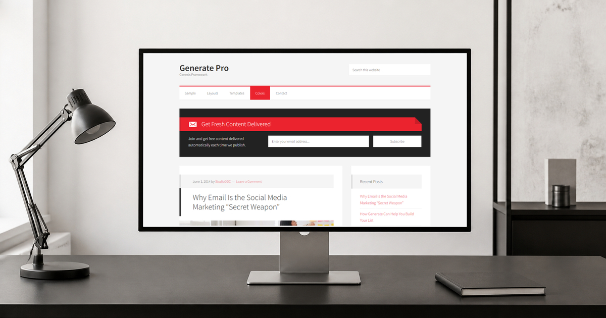 generate pro wordpress theme and responsive website template