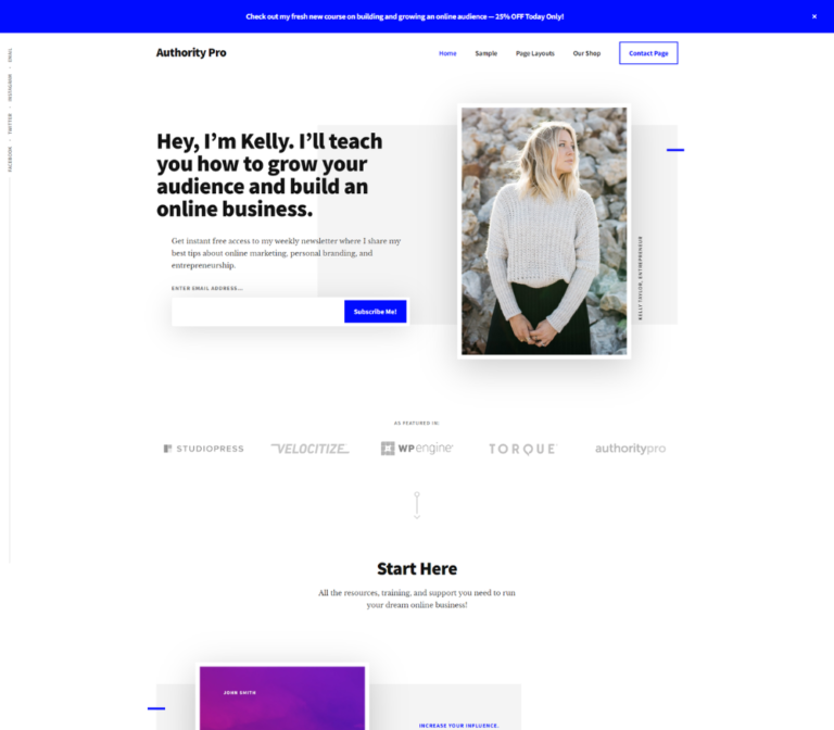 authority pro wordpress theme website preview