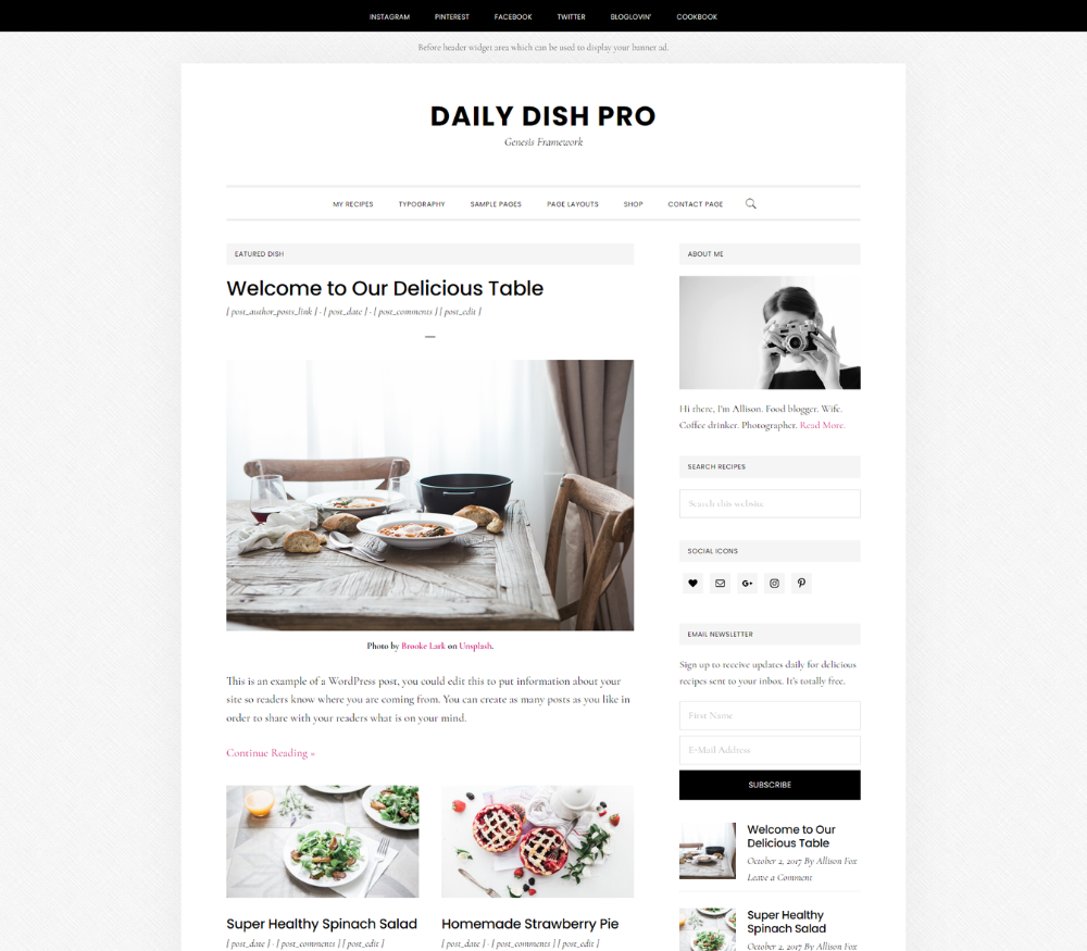 daily-dish-pro-genesis-framework