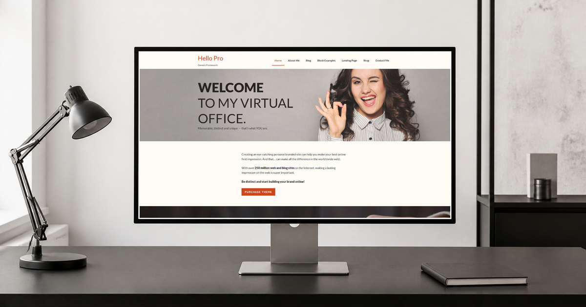 hello pro wordpress theme layout and design preview