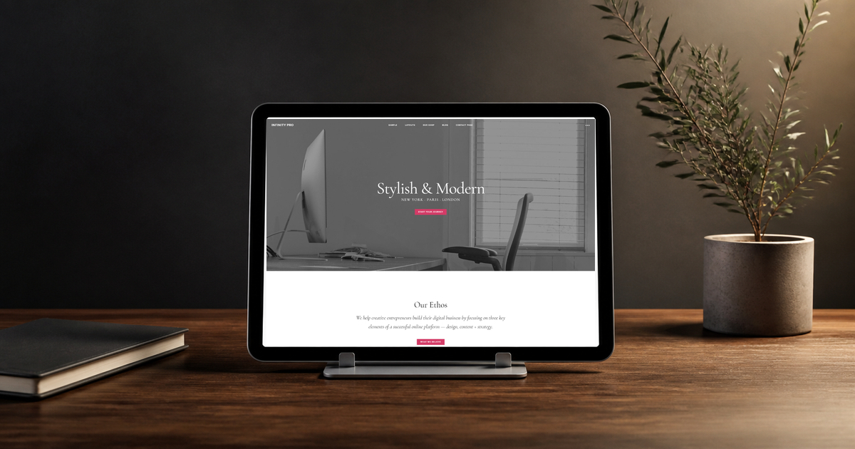 infinity pro wordpress theme and responsive website template