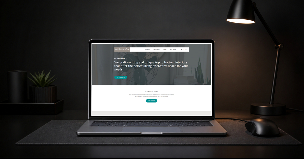 interior pro wordpress theme layout and design preview