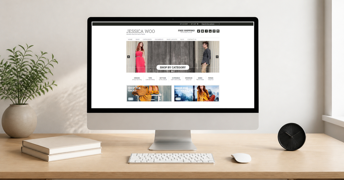 jessica theme wordpress theme layout and design preview