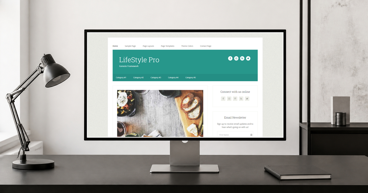 lifestyle pro wordpress theme layout and design preview