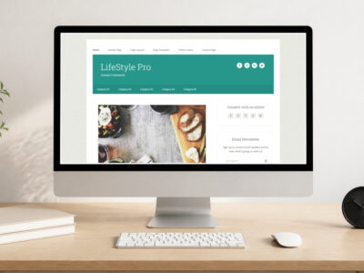 lifestyle pro wordpress theme and responsive website template