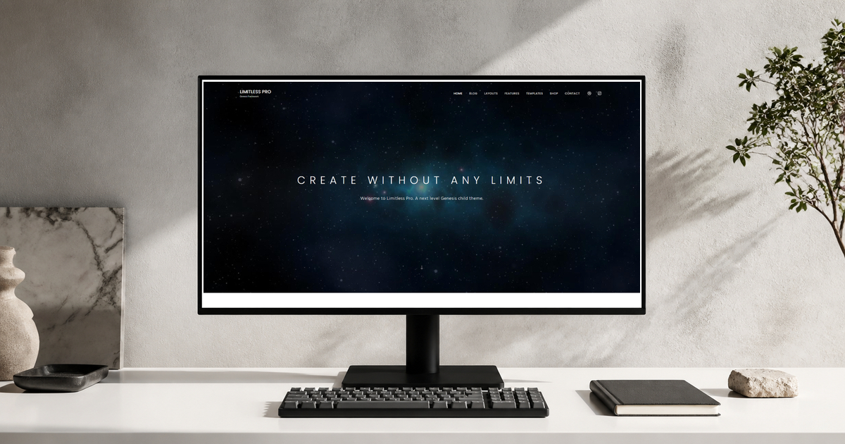 limitless pro wordpress theme layout and design preview