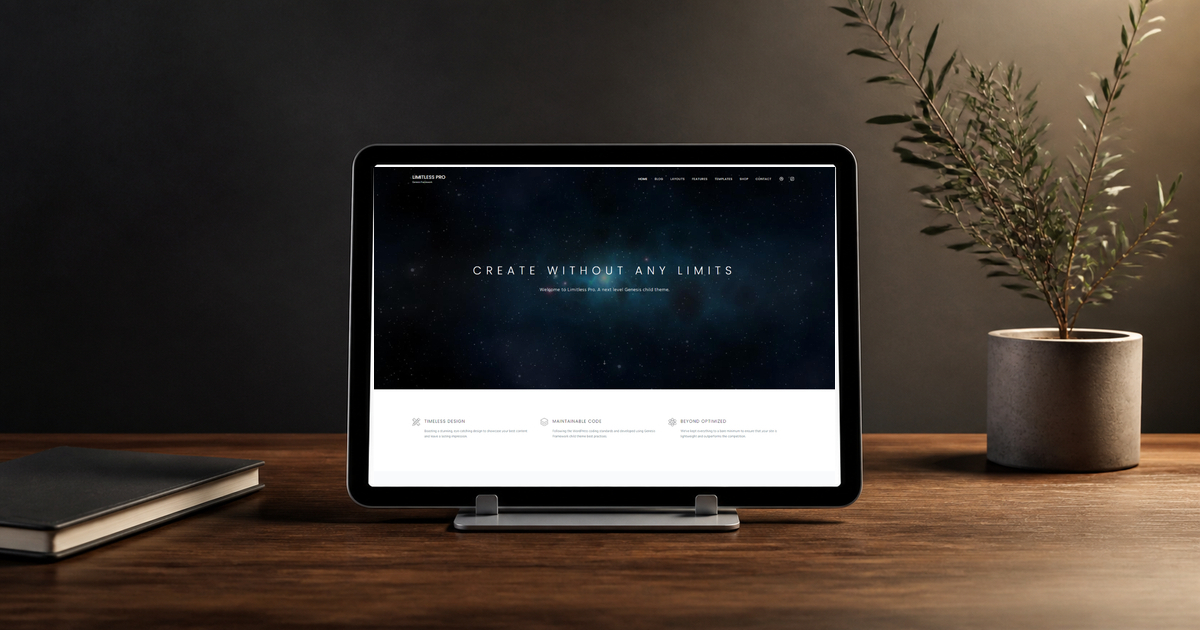 limitless pro wordpress theme and responsive website template