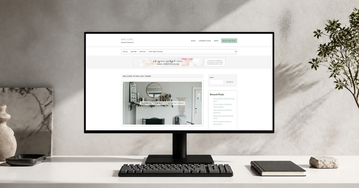 mai chic wordpress theme layout and design preview