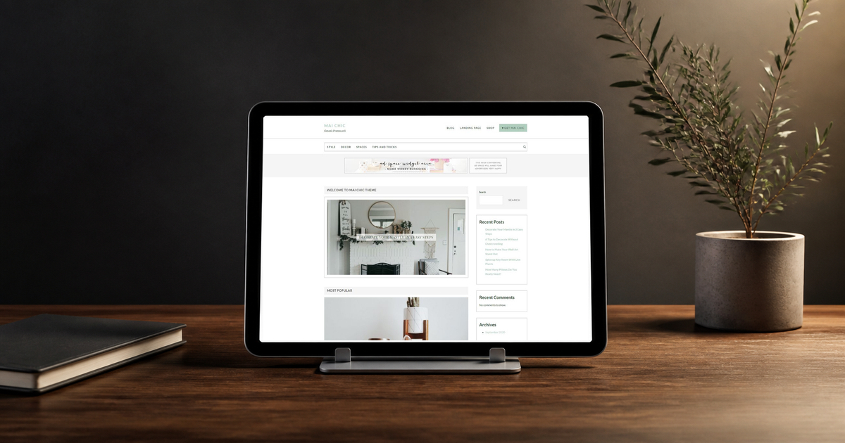 mai chic wordpress theme and responsive website template
