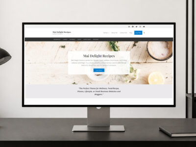 mai delight recipes wordpress theme and responsive website template