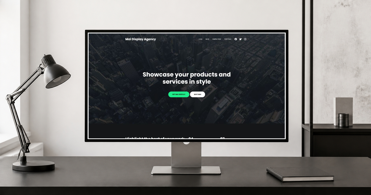mai display wordpress theme and responsive website template