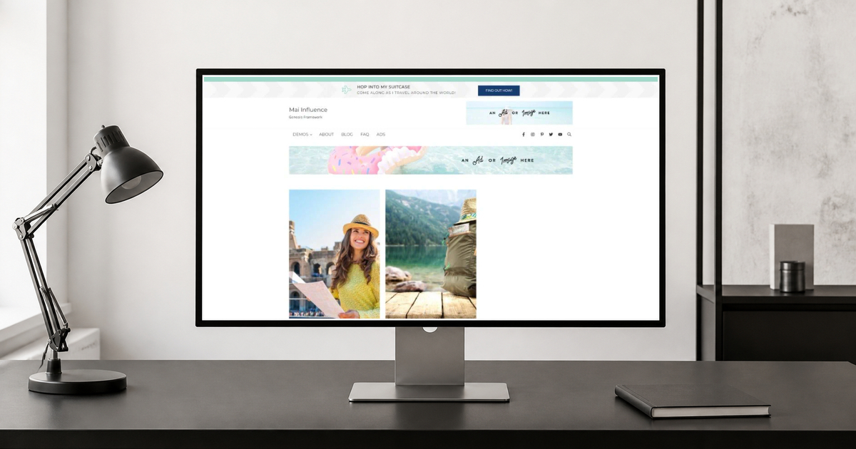 mai influence wordpress theme layout and design preview