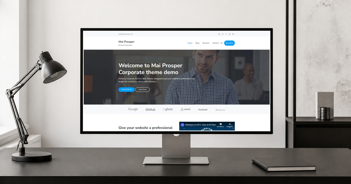 mai prosper wordpress theme and responsive website template