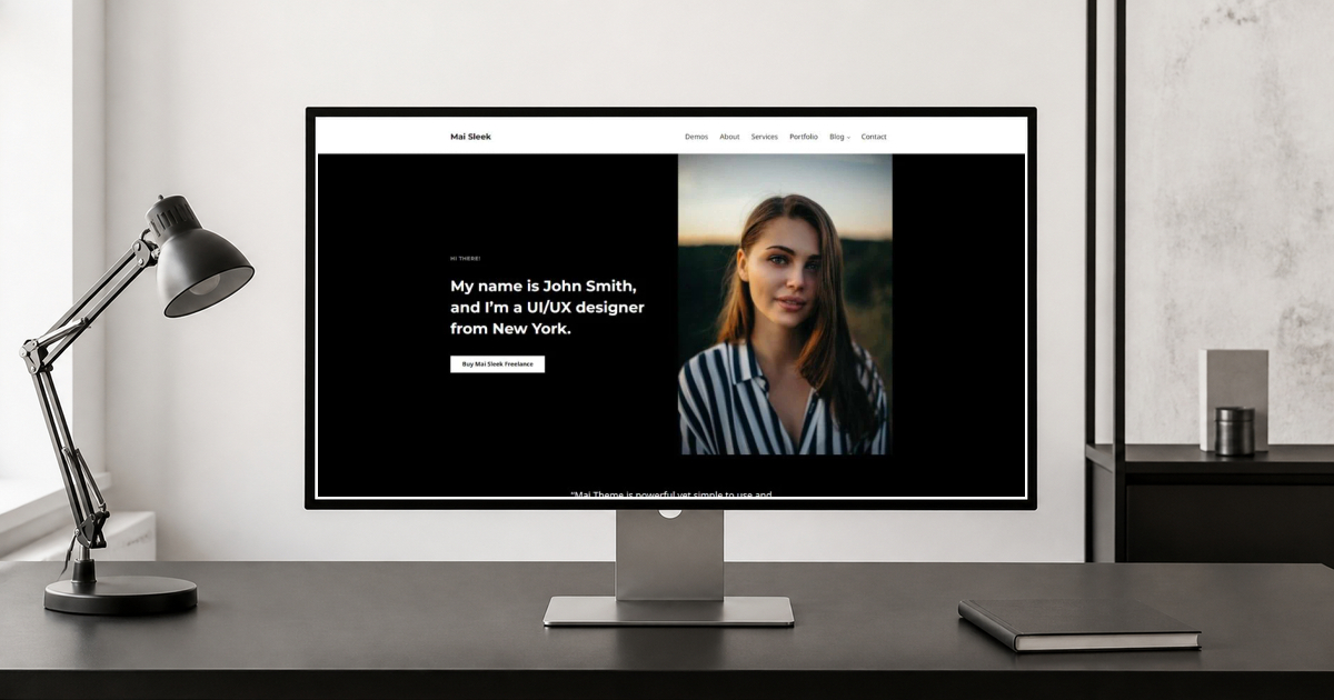 mai sleek wordpress theme layout and design preview