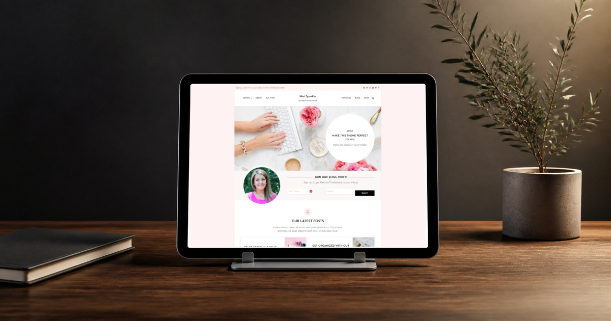 mai sparkle wordpress theme and responsive website template