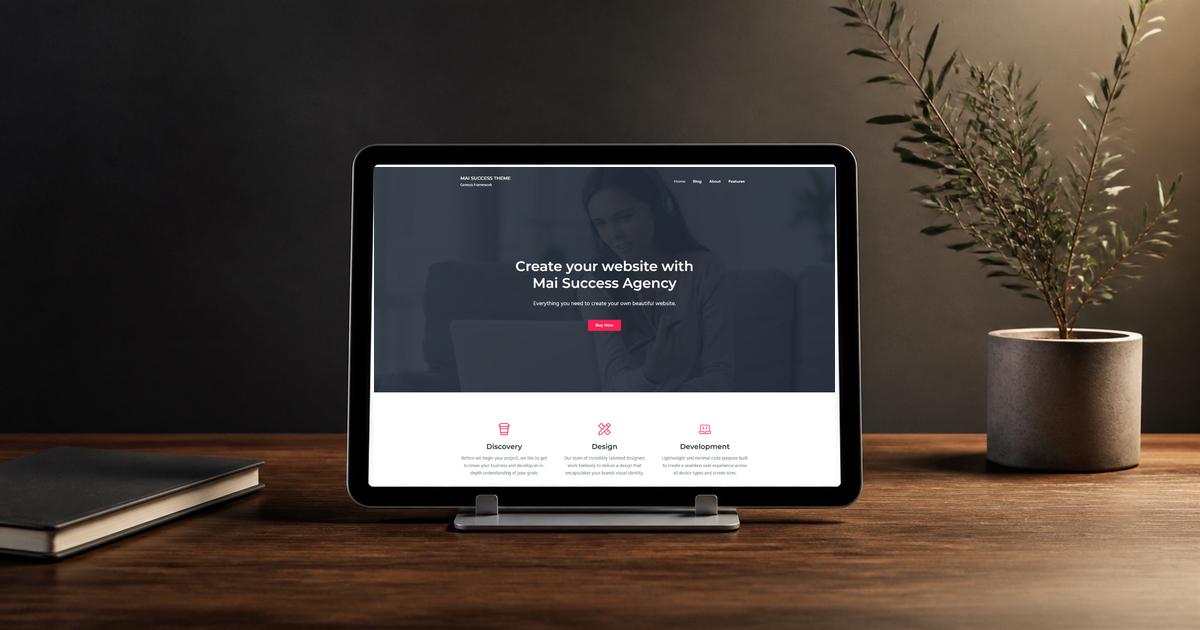 mai success wordpress theme layout and design preview