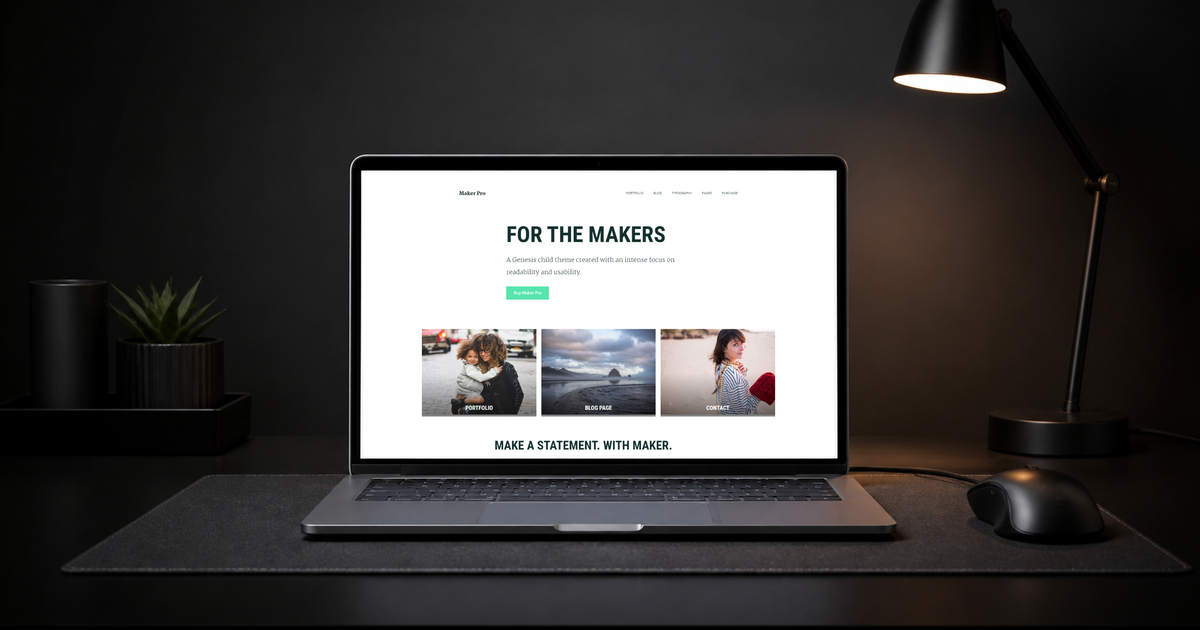 maker pro wordpress theme and responsive website template