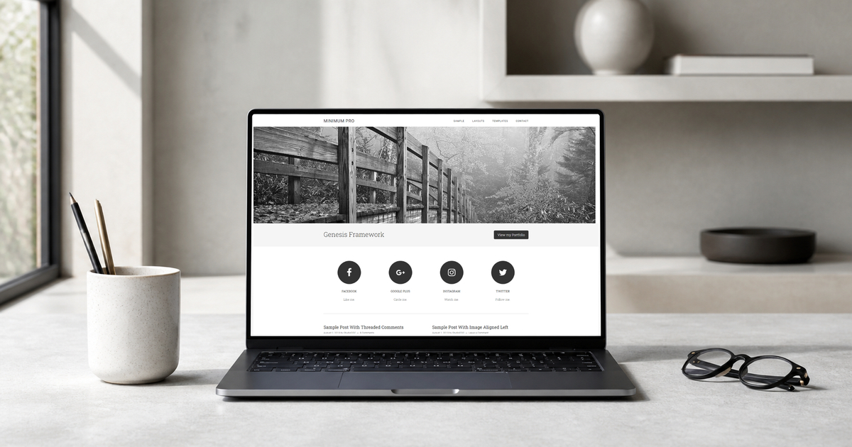 minimum pro wordpress theme and responsive website template