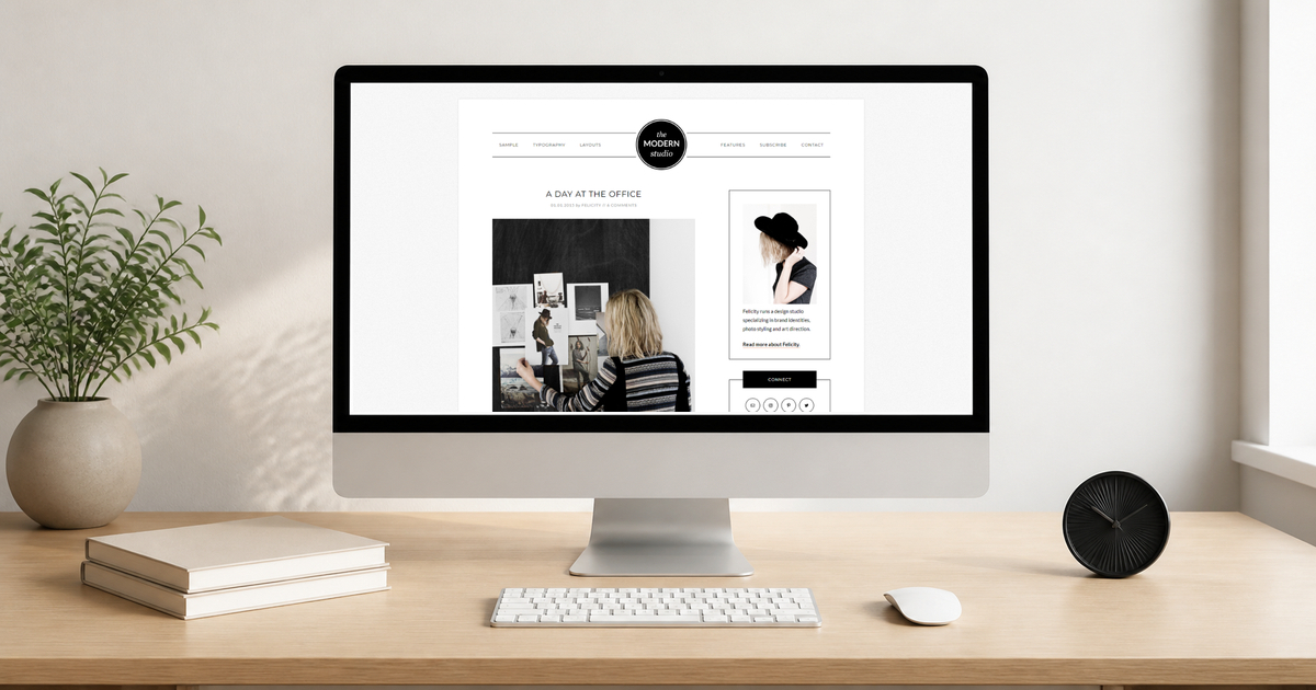 modern studio pro wordpress theme layout and design preview
