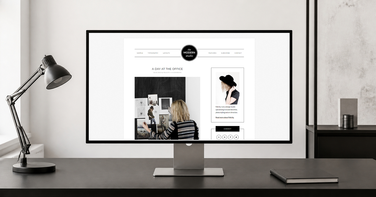 modern studio pro wordpress theme and responsive website template