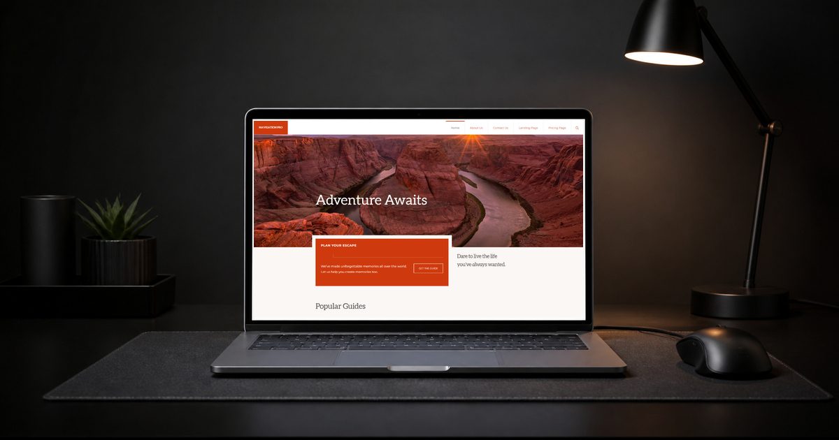 navigation pro wordpress theme and responsive website template