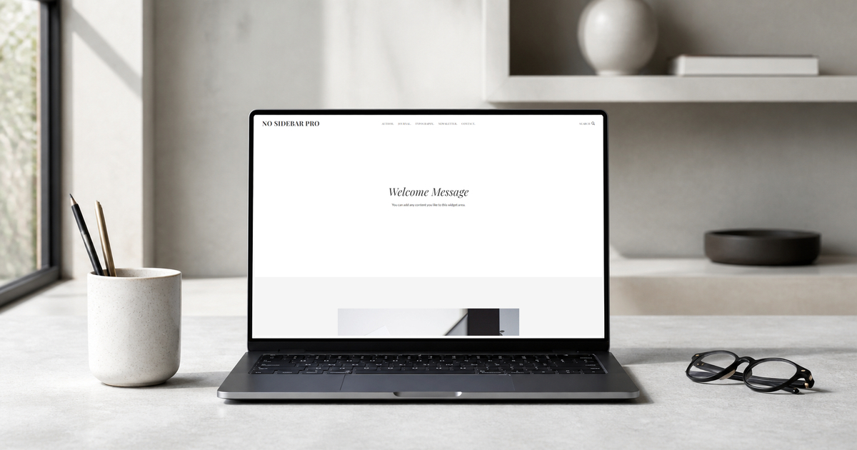 no sidebar pro wordpress theme and responsive website template