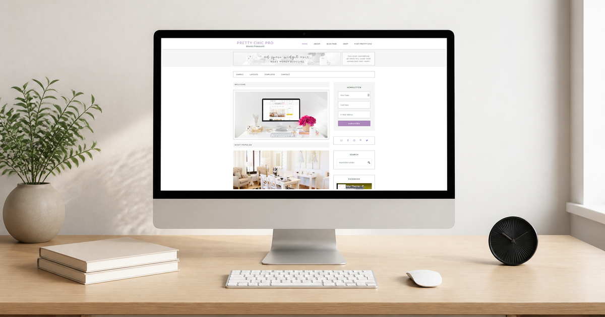 pretty chic pro wordpress theme and responsive website template
